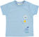 T-shirt 100% cotone pesciolino amici dell'acqua minibanda AZZURRO-3813