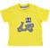 Pratica e comoda t-shirt neonato 100% cotone minibanda GIALLO-1444