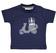 Pratica e comoda t-shirt neonato 100% cotone minibanda NAVY-3854