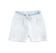Pantalone corto 100% cotone con risvoltino minibanda BIANCO-0113
