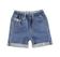Pantalone corto in felpa denim stretch minibanda STONE BLEACH-7350