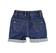 Pantalone corto in felpa denim stretch minibanda STONE WASHED-7450_back