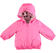 Giubbotto modello giacca a vento per neonata minibanda ROSA FLUO-2499