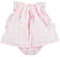 Abitino scamiciato a quadri 100% cotone con culotte per neonata minibanda BIANCO-ROSA-8002_back