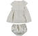 Abitino neonata in tela di lino con coulotte copri pannolino minibanda BEIGE-0436_back
