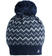 Cappello modello cuffia per neonato con pompon ido GRIGIO MELANGE-8992