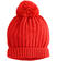 Cappello modello cuffia in tricot con pompon ido ROSSO-2253