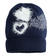 Cappello modello cuffia con cuori ido NAVY-3854