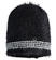 Cappello modello cuffia in tricot lurex a filato lungo ido			NERO-0658