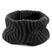 Sciarpa modello collo in morbido tricot a maglia inglese a coste ido			NERO-0658
