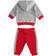 Tuta jogging neonato in felpa invernale di cotone ido GRIGIO MELANGE-8992_back