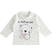Graziosa maglietta girocollo 100% cotone per neonato ido PANNA-BLU-8132