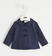 Elegante felpa aperta modello giacca per neonata ido NAVY-ECRU'-6NG5