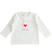 Maglietta girocollo 100% cotone per neonata ido			PANNA-ROSSO-8135