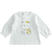 Maglietta girocollo 100% cotone con gattino per neonata ido PANNA-0112