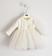 Elegante abito per neonata in punto milano con tulle ido PANNA-0112