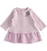 Morbido e caldo abito effetto tricot per neonata ido CICLAMINO MELANGE-8855