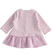 Morbido e caldo abito effetto tricot per neonata ido CICLAMINO MELANGE-8855_back