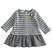 Morbido e caldo abito effetto tricot per neonata ido GRIGIO MELANGE-8993
