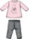 Completo per neonata lupetto con pulcino e leggings ido ROSA-2763