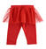 Pantalone in jersey invernale con tulle per neonata ido ROSSO-2253_back