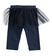 Pantalone in jersey invernale con tulle per neonata ido NAVY-3854_back
