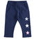Pantalone per bambina in felpa non garzata con stelle ido NAVY-3854