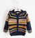 Giacca in tricot invernale effetto "fatto a mano" ido NAVY-3885