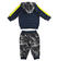 Tuta due pezzi per bambino in jersey pesante misto cotone ido NAVY-3885_back
