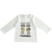 Maglietta girocollo in jersey stretch con stampa ido PANNA-0112