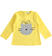 Pratica e versatile maglietta per bambina in interlock 100% cotone ido GIALLO-1611