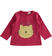 Pratica e versatile maglietta per bambina in interlock 100% cotone ido BORDEAUX-2654