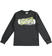 Calda maglietta in jersey 100% cotone stampa "Look up" ido NERO-0658