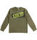 Calda maglietta in jersey 100% cotone stampa "Look up" ido			VERDE MILITARE-5557