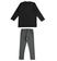 Completo maxi maglietta con paillettes reversibili e leggings ido NERO-0658_back