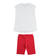 Completo maxi t-shirt 100% cotone e leggings ido BIANCO-ROSSO-8025_back