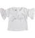 Graziosa t-shirt 100% cotone con stampa "Jolie" ido BIANCO-0113