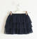 Gonna in tulle plissettato con fodera in satin ido NAVY-3854 back