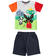 Completo t-shirt e pantalone corto Bing e Pando per bambino ido BIANCO-0113