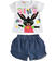 Dolce completo t-shirt e short con Bing ido BIANCO-0113