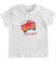 T-shirt 100% cotone con simpatica stampa ido			BIANCO-ROSSO-8025