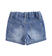 Pantalone corto in denim maglia per neonato ido STONE WASHED-7450 back