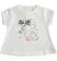 T-shirt 100% cotone con bambina e gattino ido			BIANCO-0113