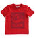 T-shirt 100% cotone tema sport ido			ROSSO-2256