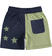 Pantalone corto in felpa 100% cotone ido NAVY-3854_back