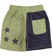Pantalone corto in felpa 100% cotone ido VERDE SALVIA-5454_back