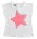T-shirt con stella di paillettes reversibili ido			BIANCO-0113