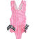 Costume intero fantasia rigata con fiocchi ido PINK FLUO-5828