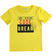 T-shirt 100% cotone "Code break" ido			GIALLO-1444