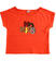 T-shirt in jersey stretch con colorato ricamo di paillettes ido			PAPAIA-2214